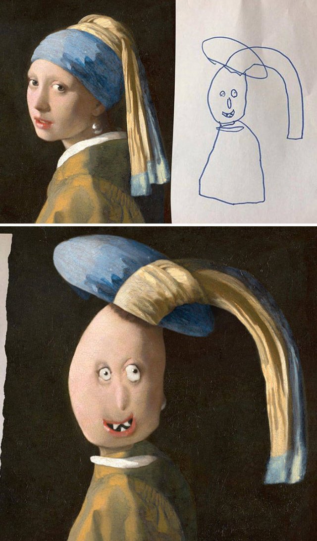 Dad Photoshopped Kids Drawings 29 pics 