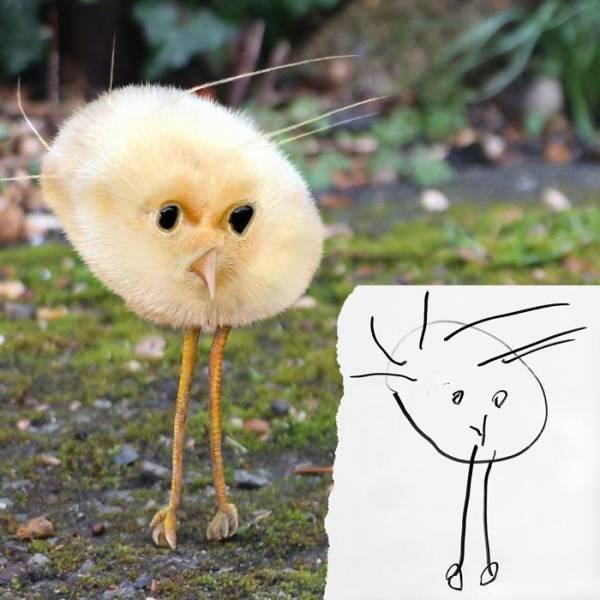 Dad Photoshopped Kids' Drawings (29 pics)