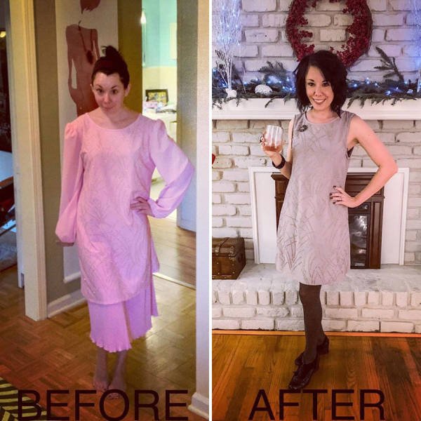 This Woman Transforms Thrift Store Clothes Into Fashion Outfits (30 pics)