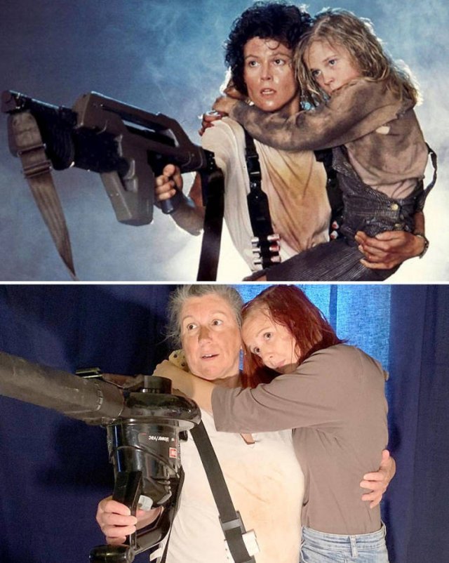 This Couple Recreates Famous Movies And TV Series Scenes And Posters (29 pics)