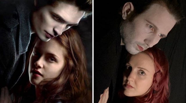 This Couple Recreates Famous Movies And TV Series Scenes And Posters (29 pics)