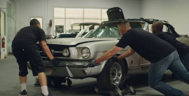 Jason Momoa Restored His Wife's 1965 Mustang (42 pics)