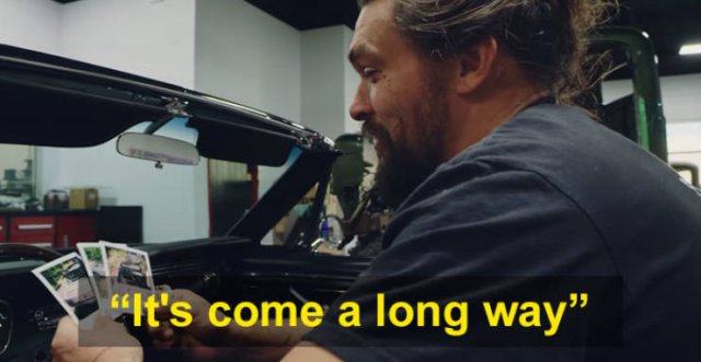 Jason Momoa Restored His Wife's 1965 Mustang (42 pics)