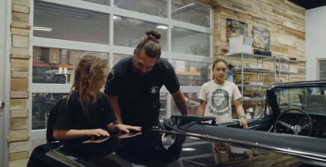 Jason Momoa Restored His Wife's 1965 Mustang (42 pics)