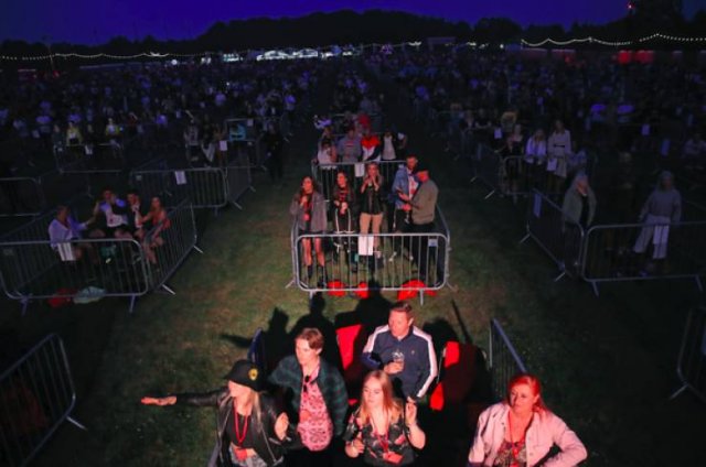 First Socially Distanced Concert In The World (10 pics)