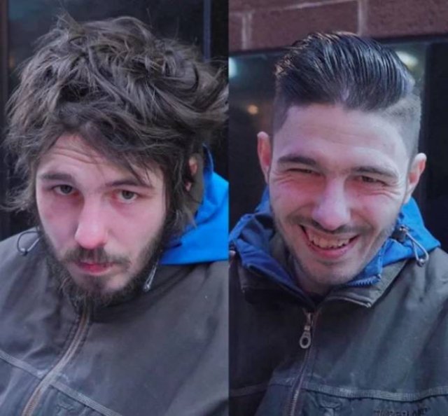 This Hairdresser Gives Homeless People Free Hairstyles (32 pics)