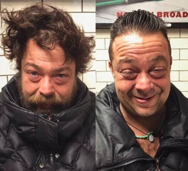 This Hairdresser Gives Homeless People Free Hairstyles (32 pics)