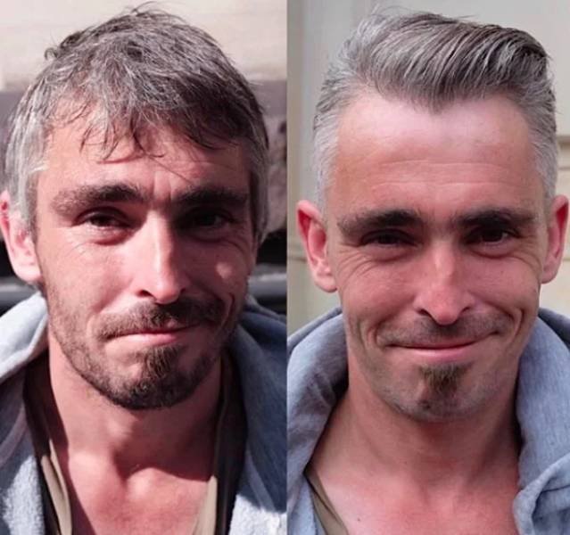 This Hairdresser Gives Homeless People Free Hairstyles (32 pics)