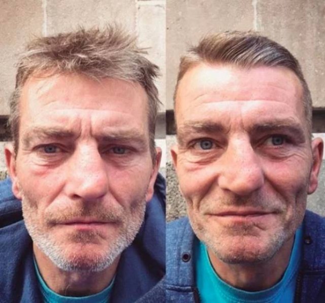 This Hairdresser Gives Homeless People Free Hairstyles (32 pics)