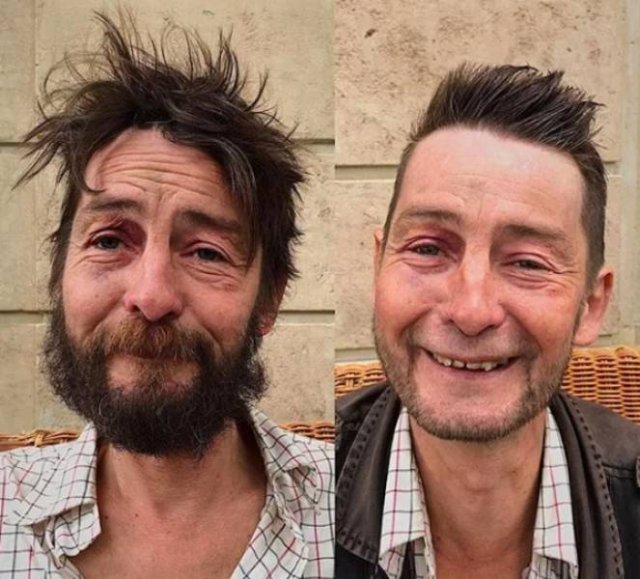 This Hairdresser Gives Homeless People Free Hairstyles (32 pics)