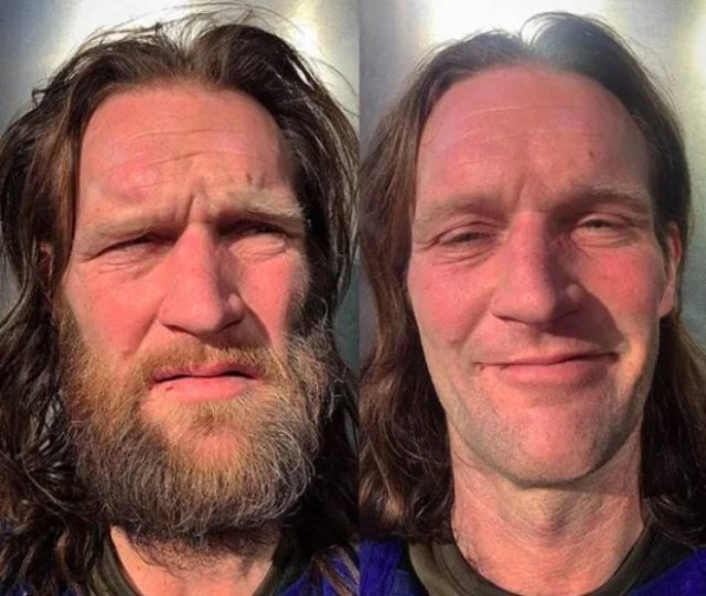 This Hairdresser Gives Homeless People Free Hairstyles (32 pics)