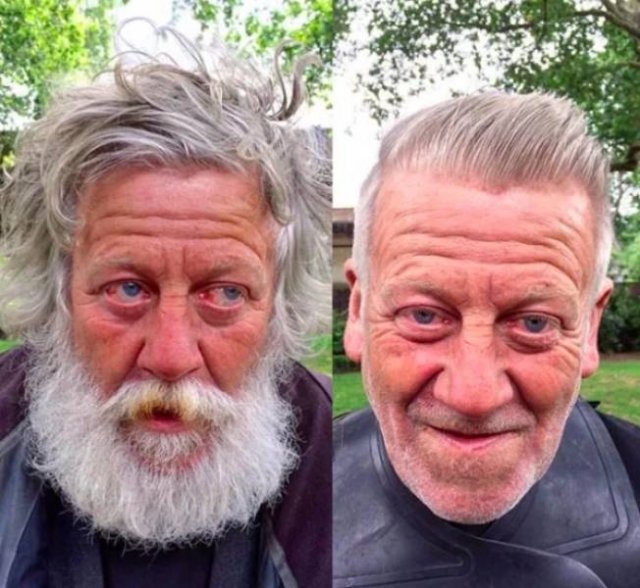This Hairdresser Gives Homeless People Free Hairstyles (32 pics)