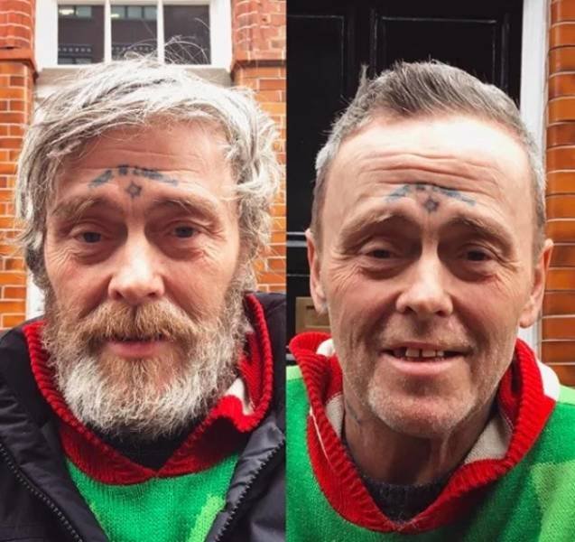 This Hairdresser Gives Homeless People Free Hairstyles (32 pics)