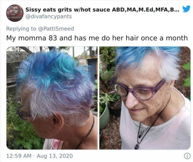 Old People Share Their Unusual Hairstyles (32 pics)