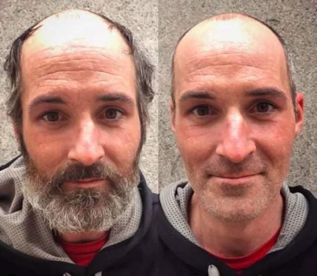 This Hairdresser Gives Homeless People Free Hairstyles (32 pics)