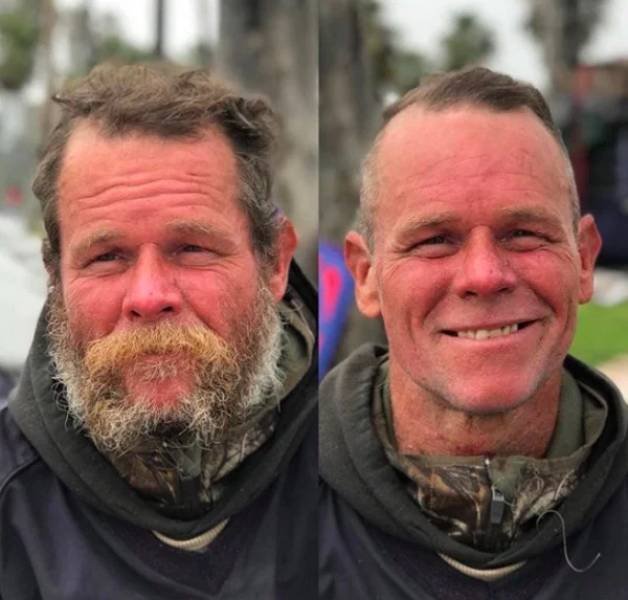 This Hairdresser Gives Homeless People Free Hairstyles (32 pics)