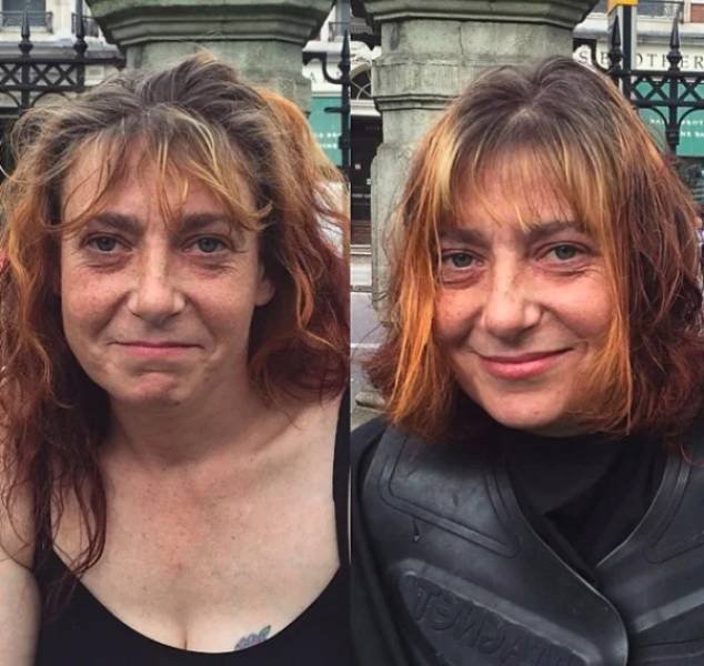 This Hairdresser Gives Homeless People Free Hairstyles (32 pics)