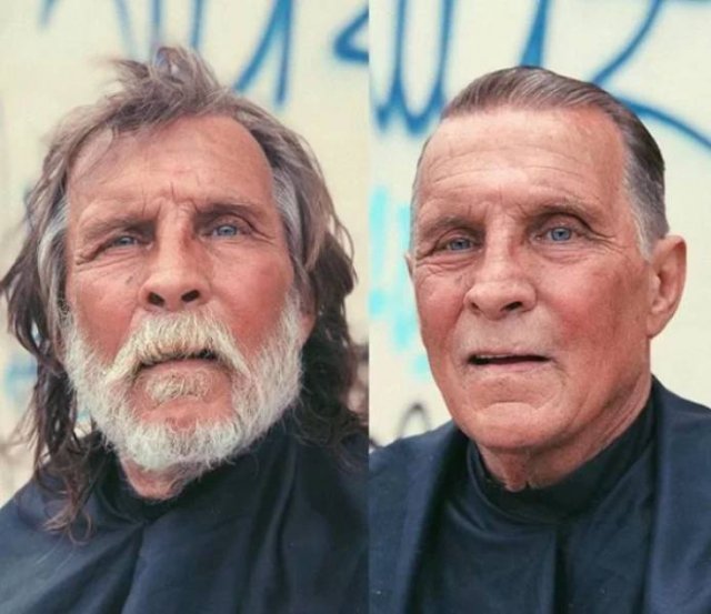 This Hairdresser Gives Homeless People Free Hairstyles (32 pics)