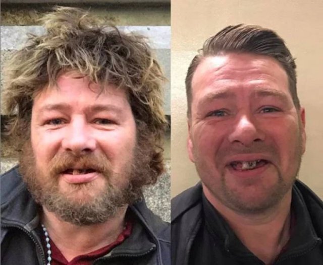 This Hairdresser Gives Homeless People Free Hairstyles (32 pics)