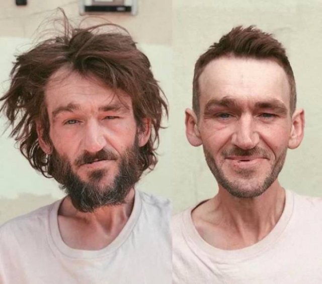 This Hairdresser Gives Homeless People Free Hairstyles (32 pics)