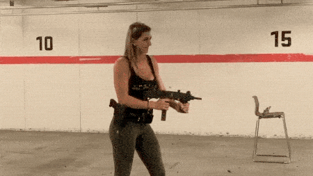 A Girl With The Guns (15 gifs)