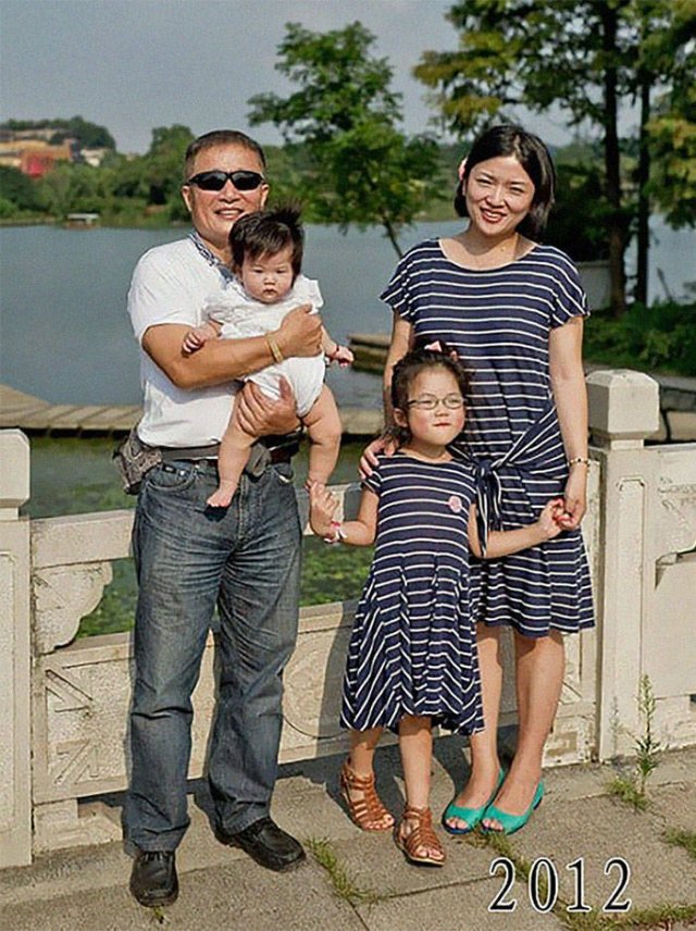 Dad And Daughter Take The Same Photo During 40 Years (41 pics)