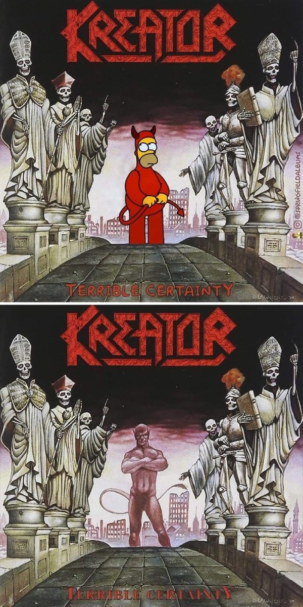 Famous Music Album Covers Improved By 'The Simpsons' (64 pics)