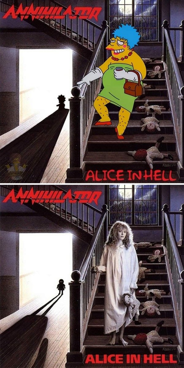 Famous Music Album Covers Improved By 'The Simpsons' (64 pics)