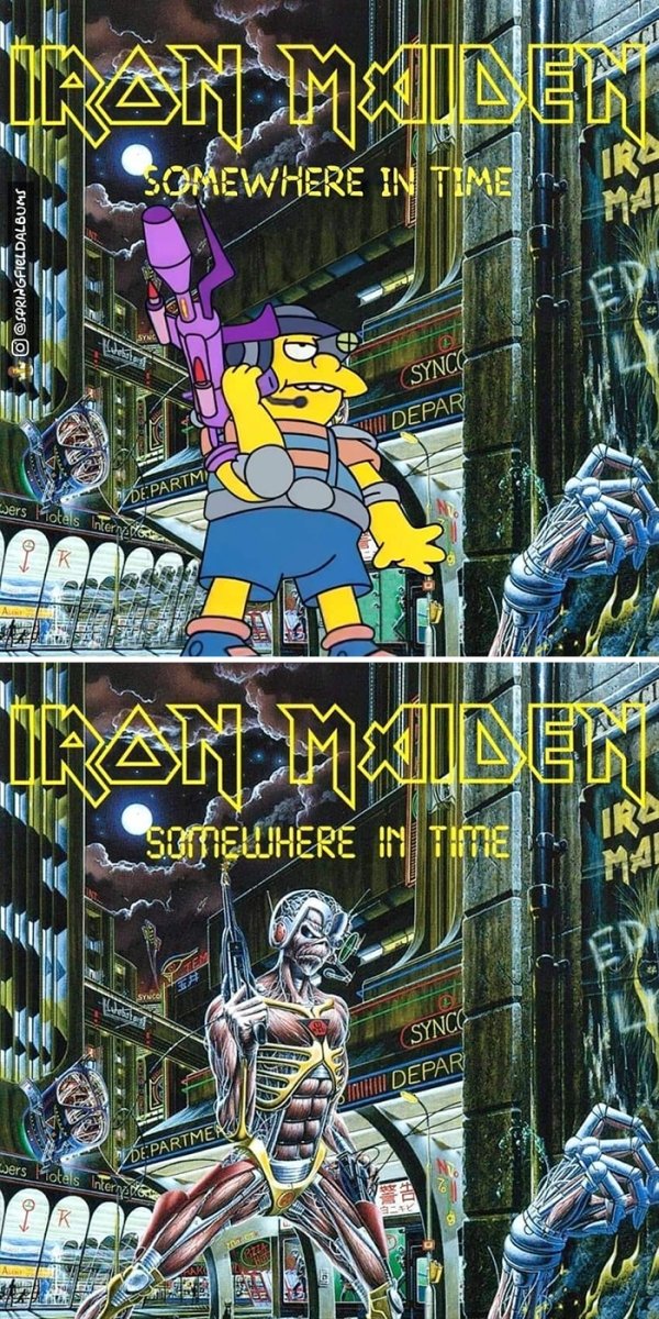 Famous Music Album Covers Improved By 'The Simpsons' (64 pics)