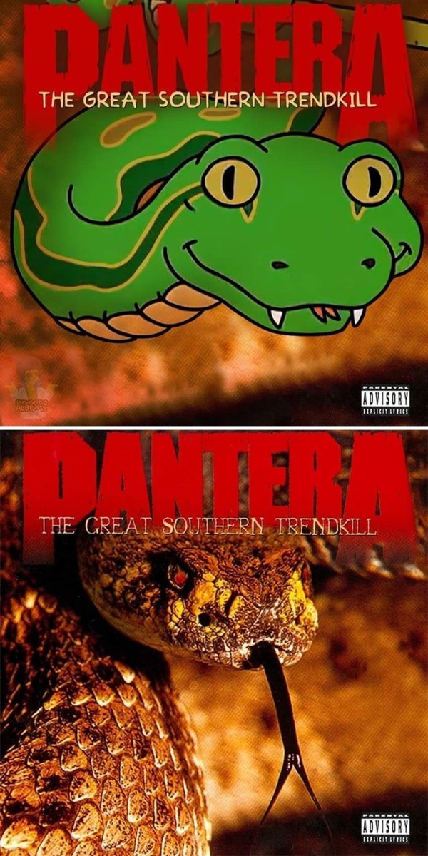 Famous Music Album Covers Improved By 'The Simpsons' (64 pics)