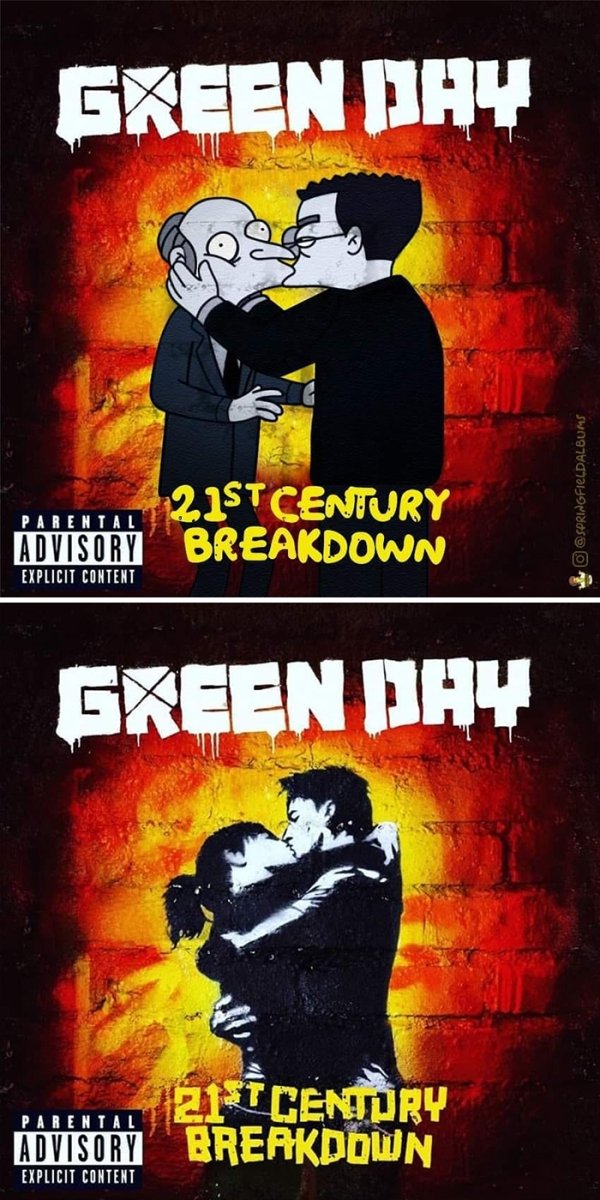 Famous Music Album Covers Improved By 'The Simpsons' (64 pics)