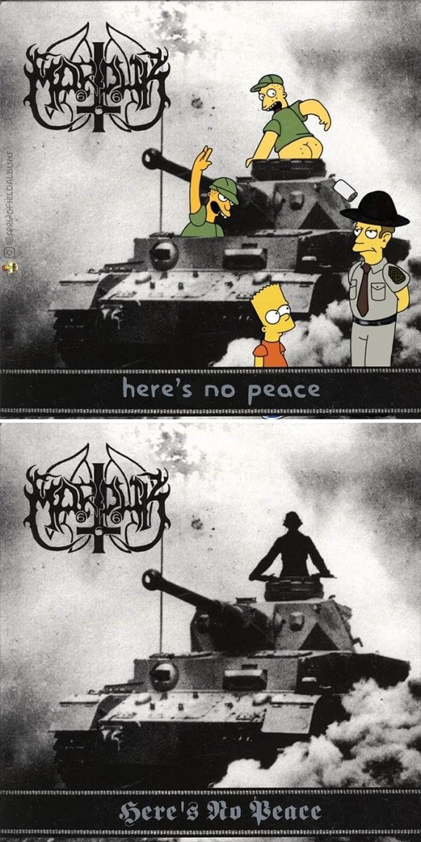 Famous Music Album Covers Improved By 'The Simpsons' (64 pics)