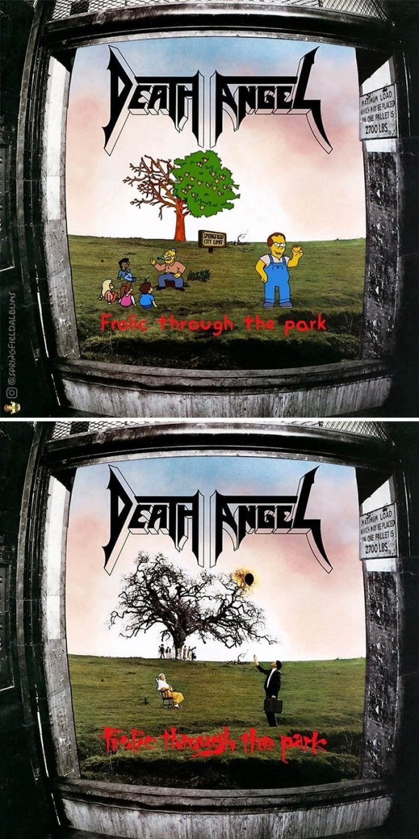 Famous Music Album Covers Improved By 'The Simpsons' (64 pics)