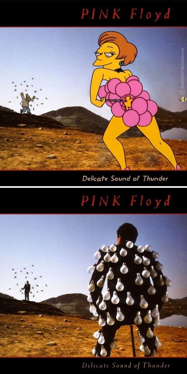 Famous Music Album Covers Improved By 'The Simpsons' (64 pics)