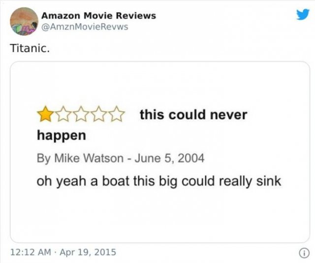 Amazon Movie Reviews (30 pics)