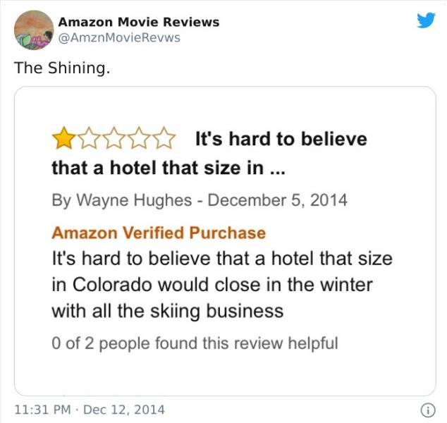 Amazon Movie Reviews (30 pics)