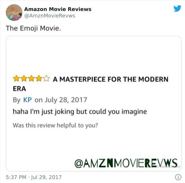 Amazon Movie Reviews (30 pics)