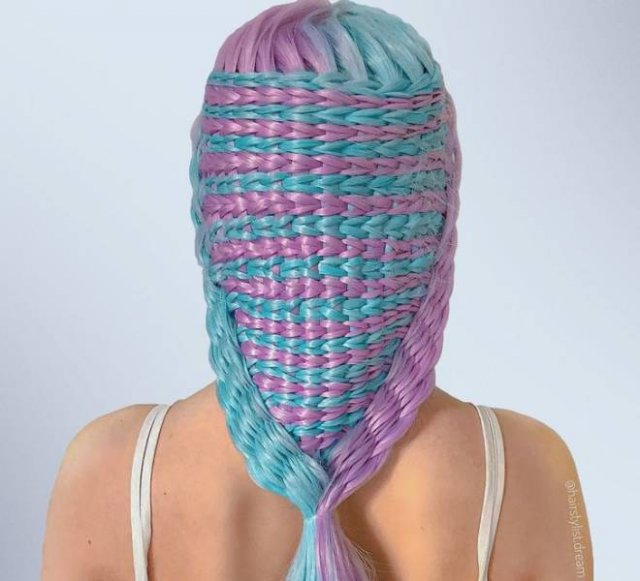 Crocheted Hairstyles By 17-Year-Old Hairstylist (16 pics)
