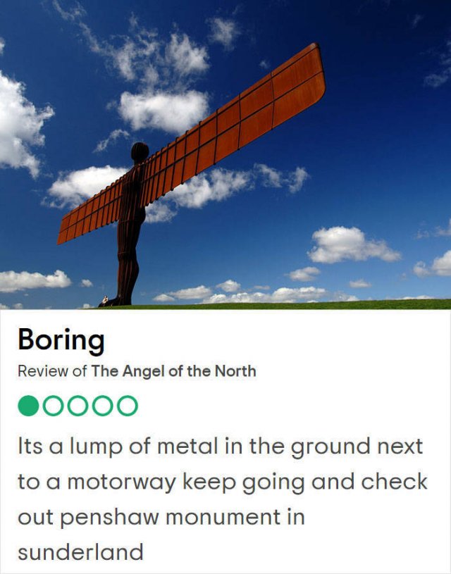 Bad Reviews Of UK Tourist Attractions (25 pics)