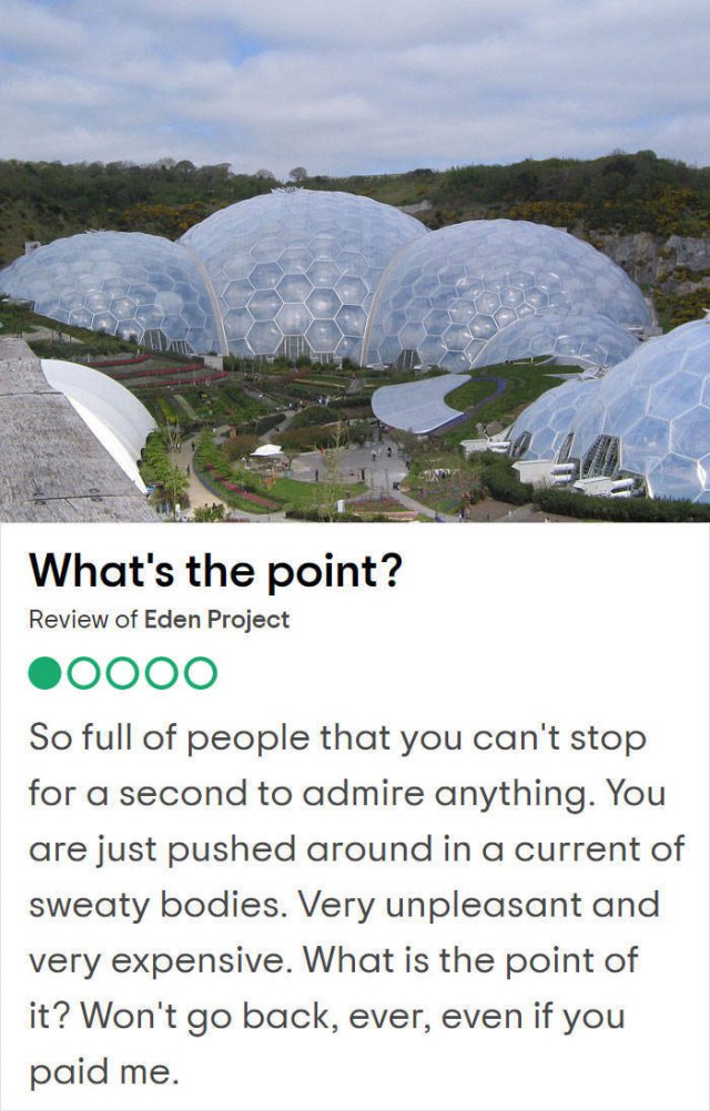 Bad Reviews Of UK Tourist Attractions (25 pics)