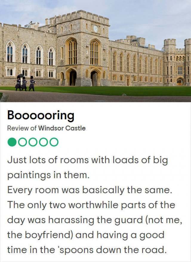 Bad Reviews Of UK Tourist Attractions (25 pics)