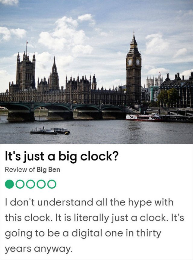 Bad Reviews Of UK Tourist Attractions (25 pics)