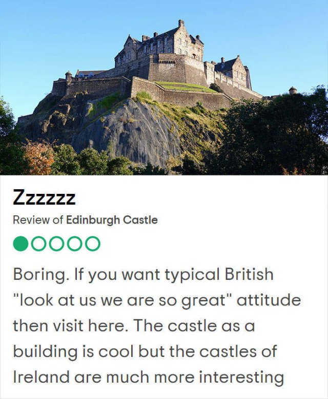 Bad Reviews Of UK Tourist Attractions (25 pics)