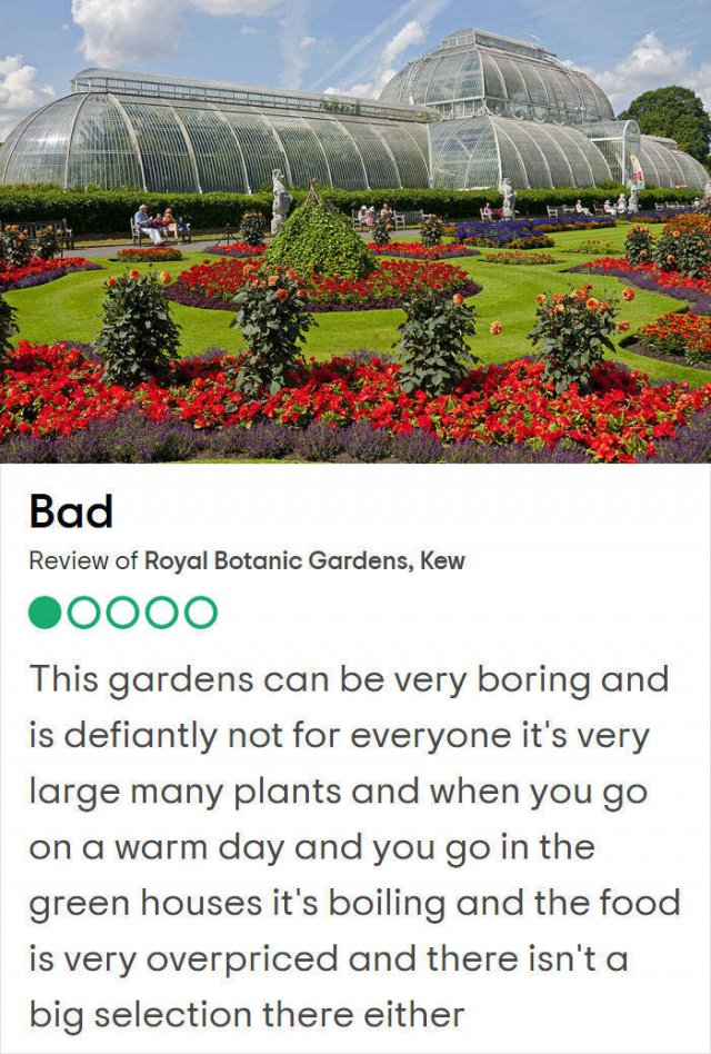 Bad Reviews Of UK Tourist Attractions (25 pics)