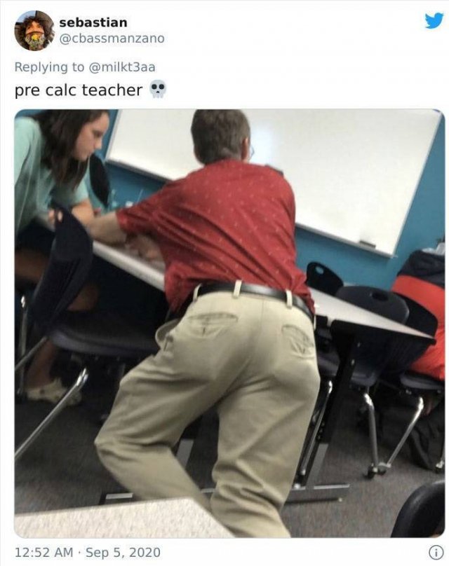 Teachers Weird Leaning Positions (26 pics)