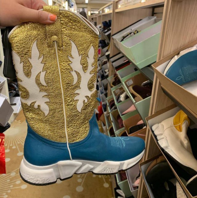 These Are Cowboy Boot Sneakers (21 pics)