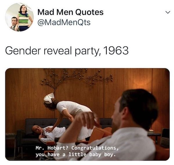 gender reveal meme