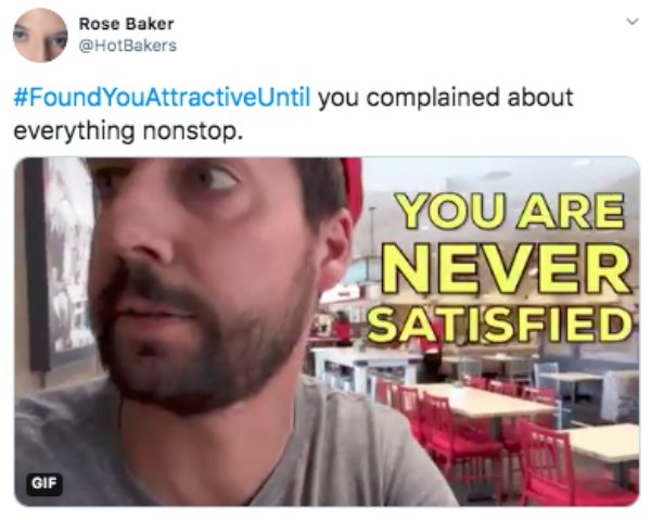 'Found You Attractive Until' Tweets (24 pics)