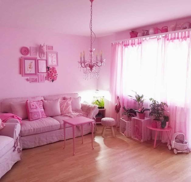 This 32-Year-Old Swiss Teacher Is Obsessed With Pink Color (21 pics)