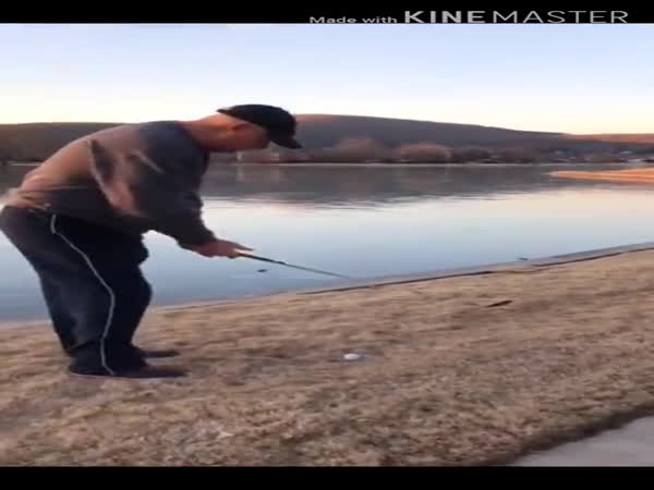 Sound Of Golf Ball On Frozen Lake